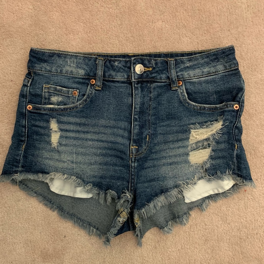 H&M Divided High Waisted Denim Shorts